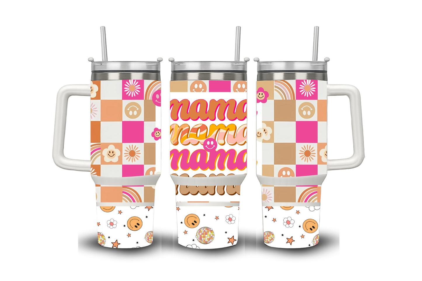 40oz tumbler with handle mama