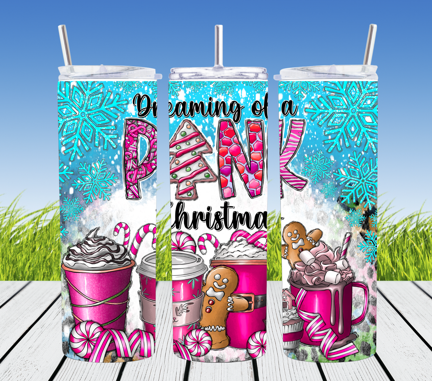 Christmas pink coffee