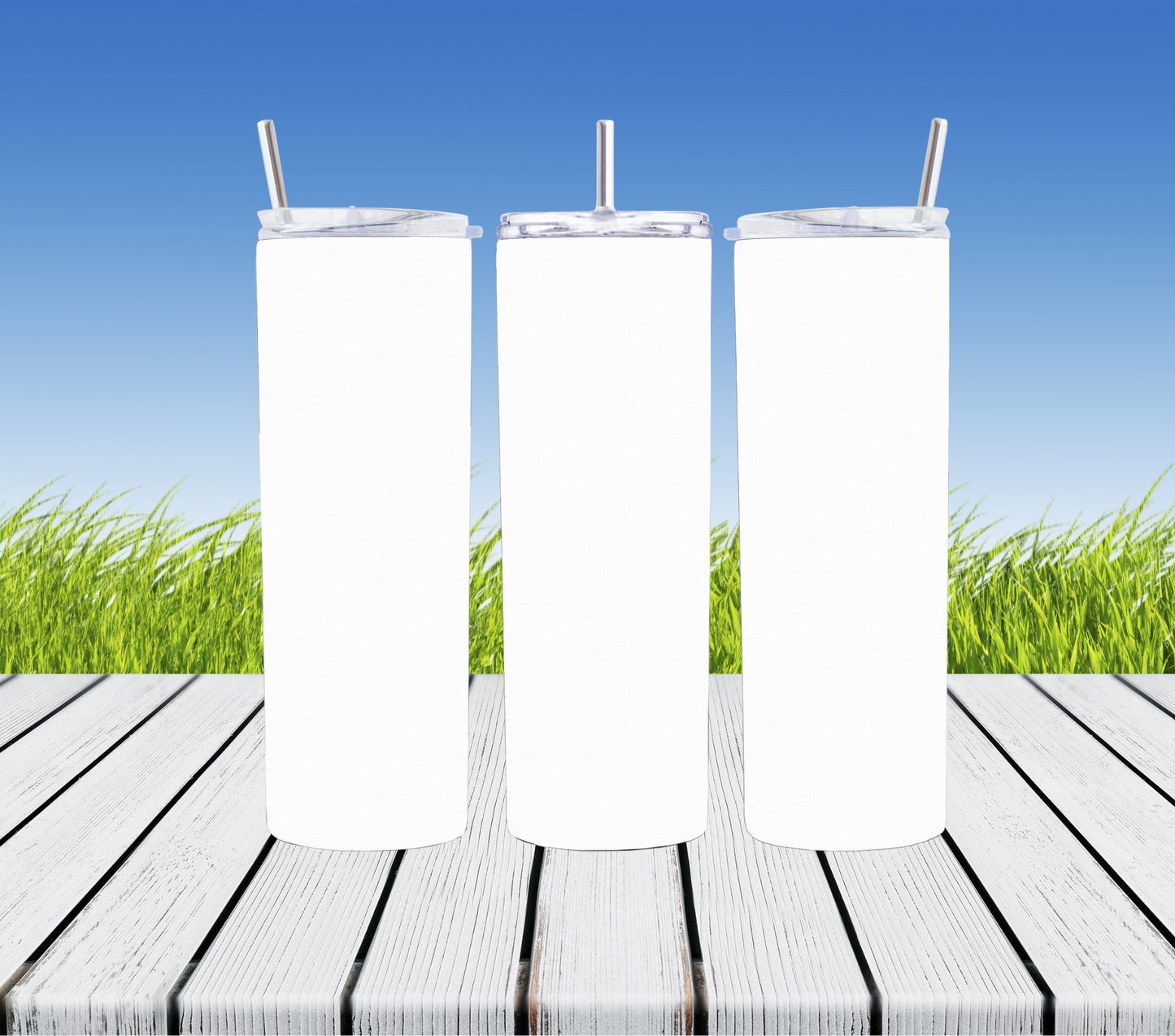 White tumbler