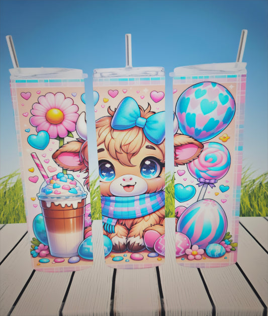 Easter cow tumbler