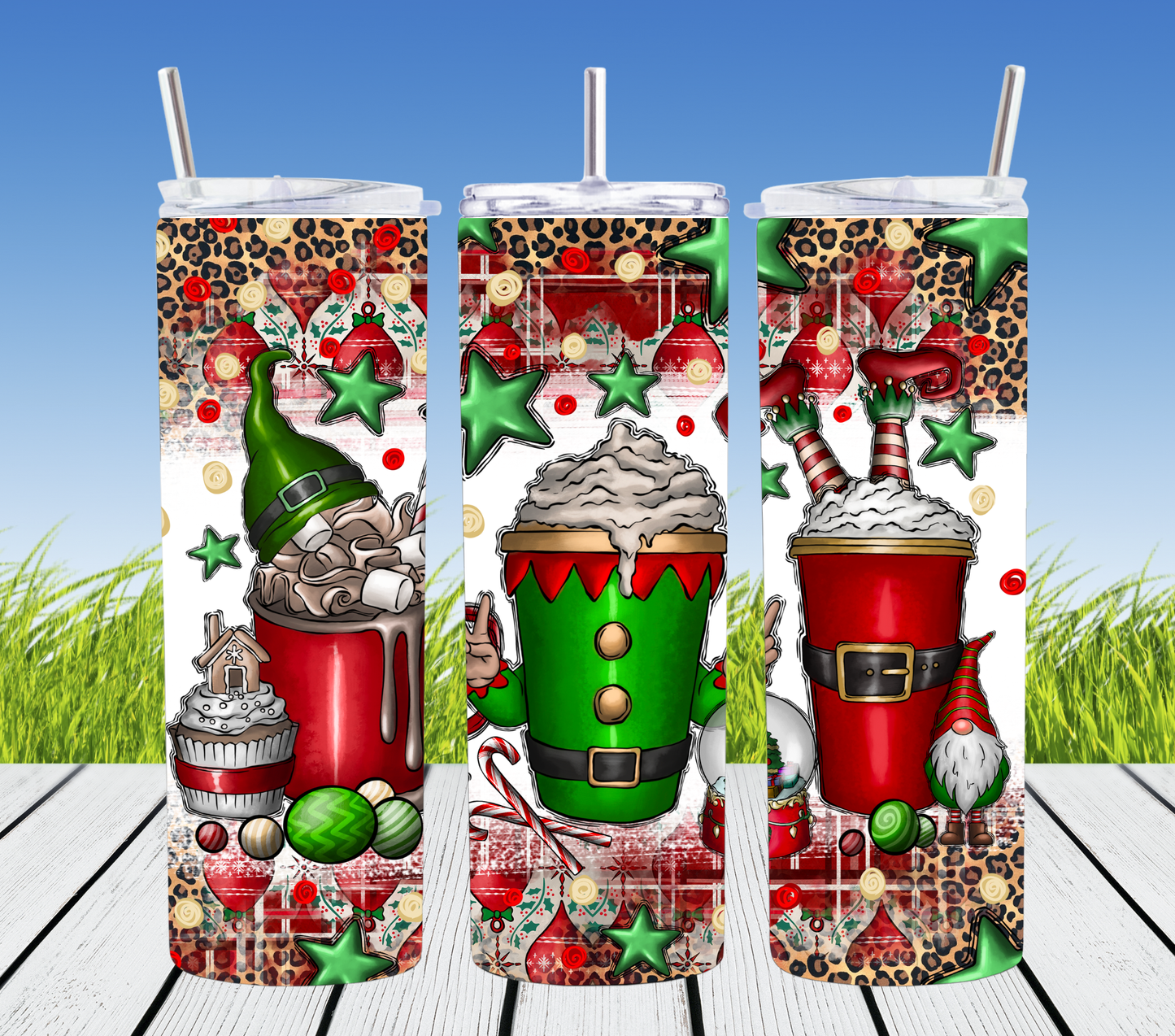 Chritmas coffee tumbler