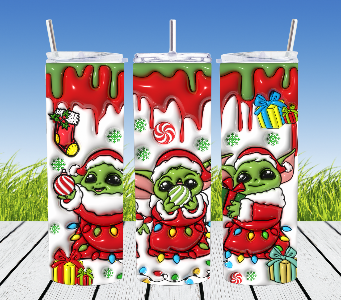Christmas baby yoda