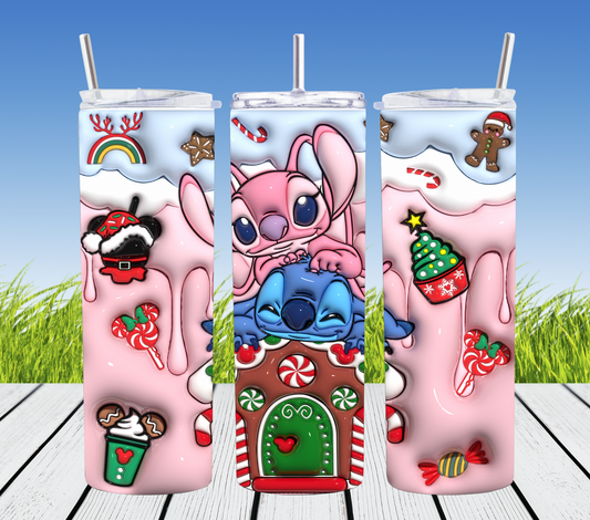 Christmas stitch and girlfriend
