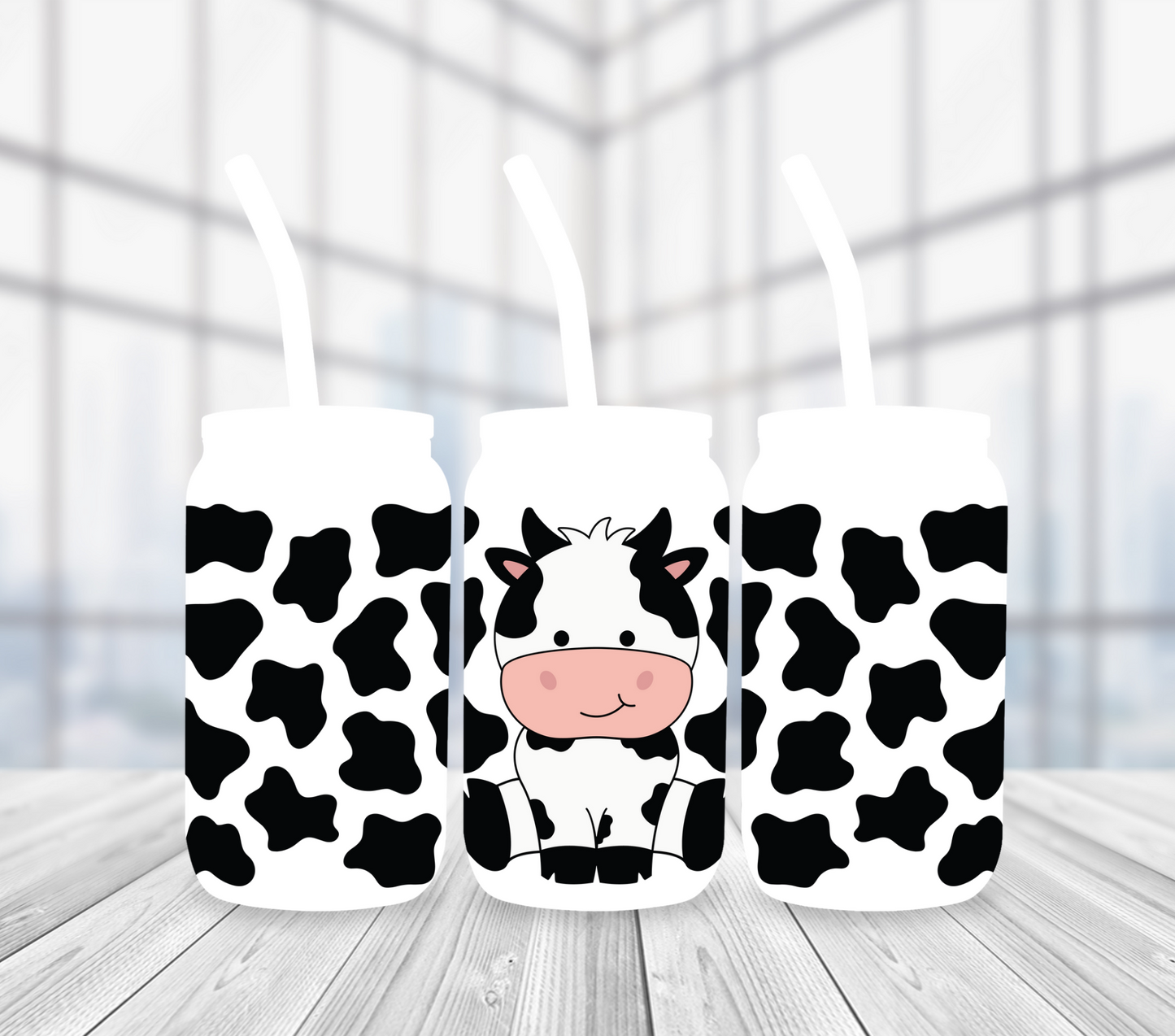 Cow 16oz tumbler sublimacion